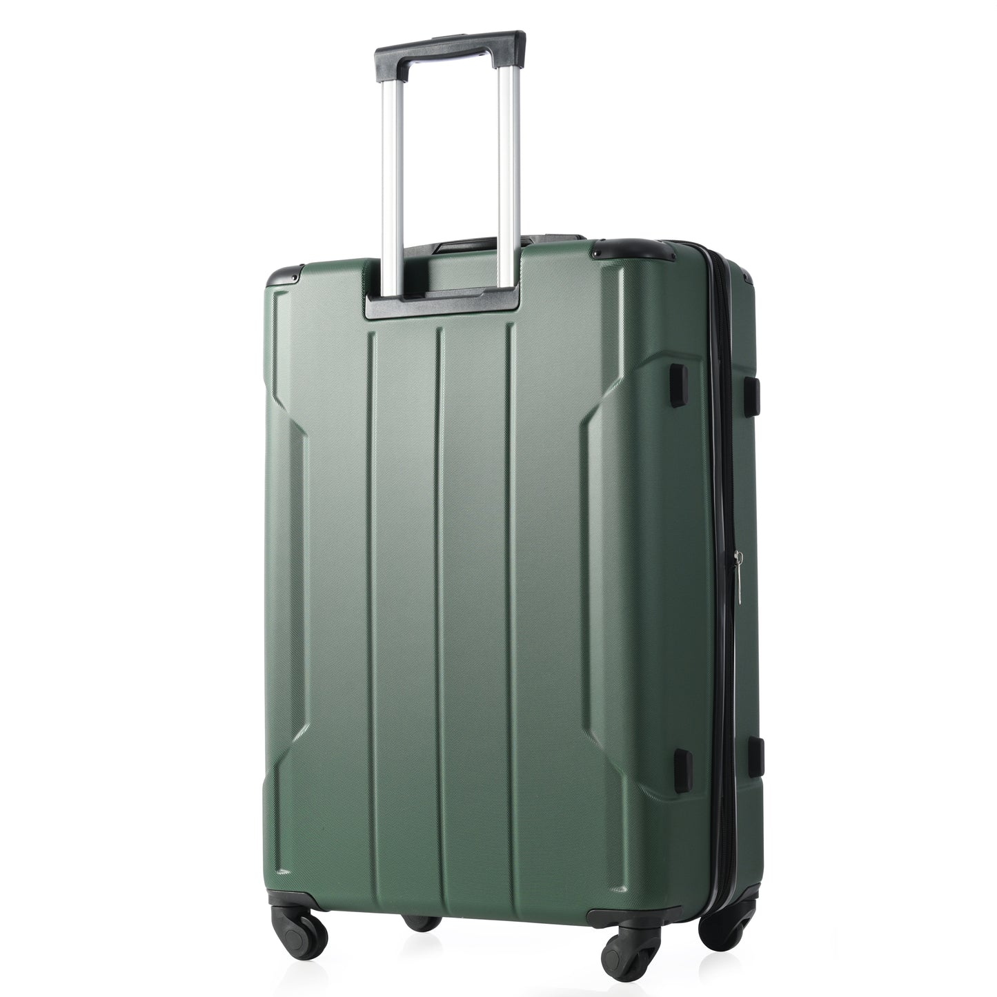 Hardshell Luggage Spinner Suitcase with TSA Lock Lightweight Expandable 24'' (Single Luggage) Green + ABS + 24 Inch