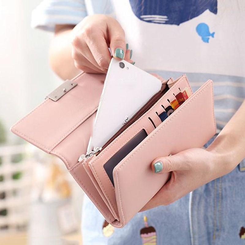 Fashion Women's Purse Women Wallet Long Passport Female Coin Clutch Card Holder Luxury Designer Simple Wallets Female Purses